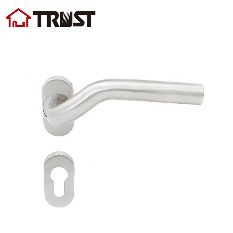 TRUST TH006-SS-OV Hollow Stainless Steel Tube Level handle With Oval Rose