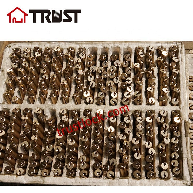 TRUST A60-SN-B01  European door lock cylinder With Big Turn In Satin Nickel