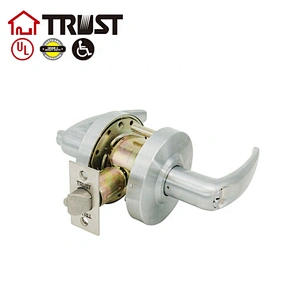 TRUST 4511-SC Master Lock, Heavy Duty Lever Style, Grade 2 Commercial Entrance Door Lock, Satin Chrome
