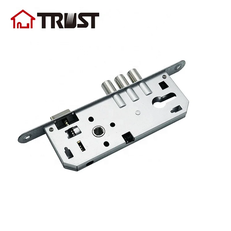 TRUST 8540-3R SS Mortise Lock With 40MM Backset Handleset and Lever Entrance