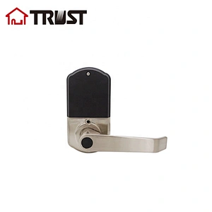 TRUST 9202-SN Smart Door Lock, Keyless Entry Door Lock, Keypad Door Lock, Fingerprint Door Lock, Keypad Entry Door Lock, Satin Nickle