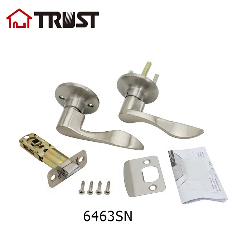 TRUST 6463-SN Hot Sale Door Handle Lock ANSI Grade 3  Entry Lock Tubular Lever Handle Lock