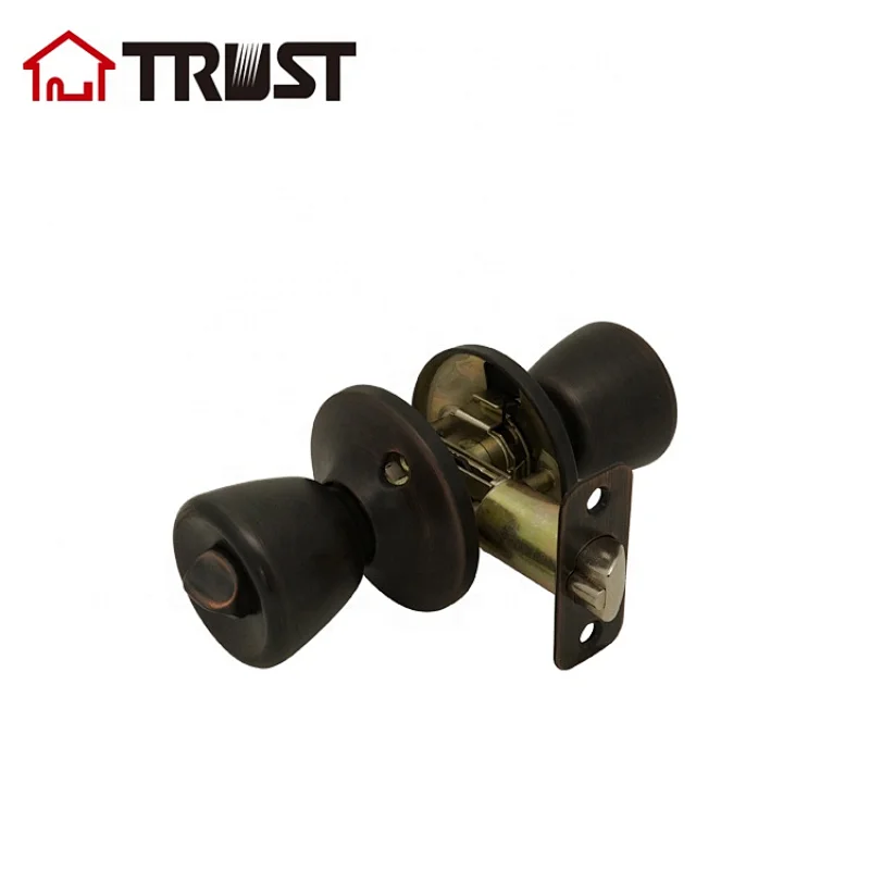 TRUST 5601-MB ANSI Grade 3 Tubular Knob Door Lock Radius Drive Spindle Round Ball Lock