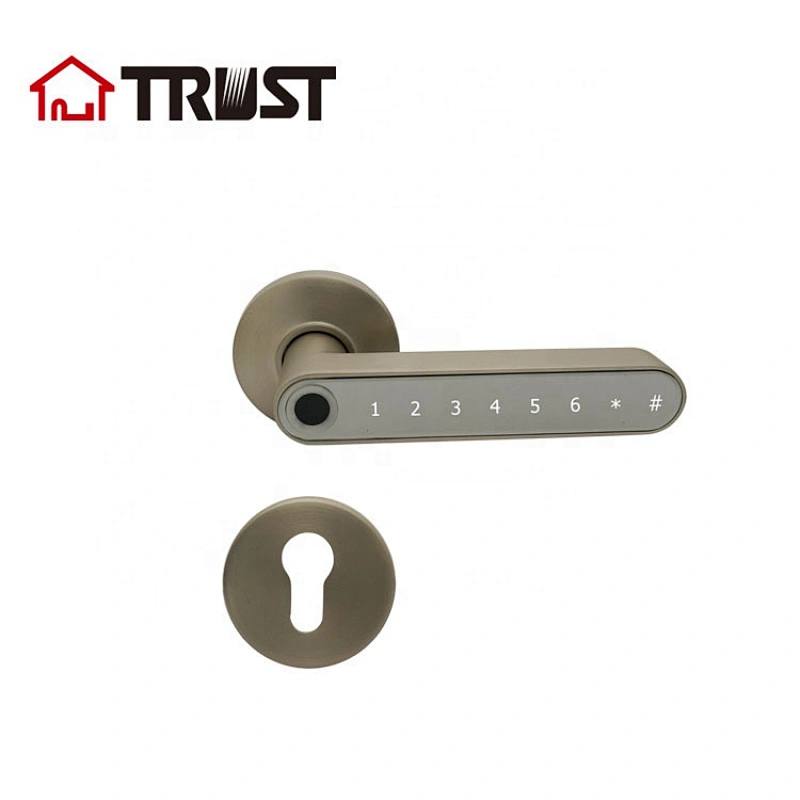 TRUST 9402-PN Keyless Entry Door Lock w/ Electronic Keypad Bluetooth APP SmartKey, Smart Deadbolt Door Lock Easy Install, Smart Lock for Home Apartment Office Hotel