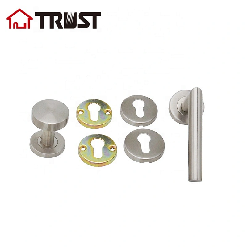 TRUST TH003-SS-KH02 Door Lever Handle And Fixed Door Handle With Rose