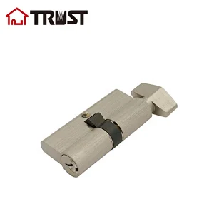 TRUST A60-SN-L01  European cylinder With Rhombus Shape Turn In Satin Nickel
