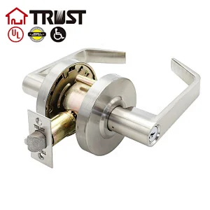4574-SN Commercial Door Lever Grade (Storage) – Commercial Door Handle for Storage Room Industrial Standard – Grade 2 UL CUL Nickel Nickle Finish – ANSI A156.2