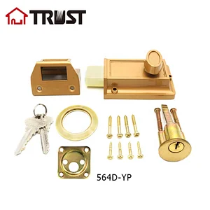 TRUST 564-D-YP Competitive Zinc Alloy Night Latch lock