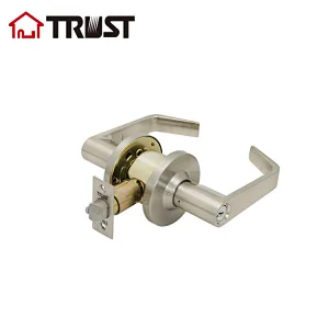 TRUST 4474-SN Dynasty Hardware Commercial Duty Storeroom Function Keyed Lever Lockset, Satin Nickle Finish