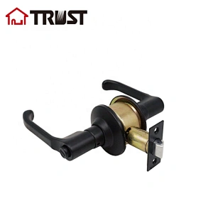TRUST 3422-MB Lever Lock handle  Bathroom Door Lock Privacy Black Mat Finish