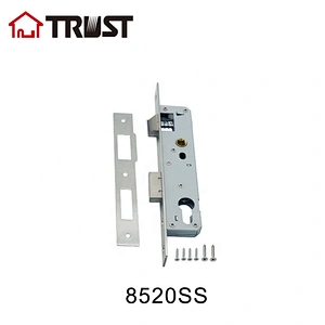 华信8520Z-VSS铝门窗配件大门锁移门锁体铝合金窄边塑钢门锁体单点锁体