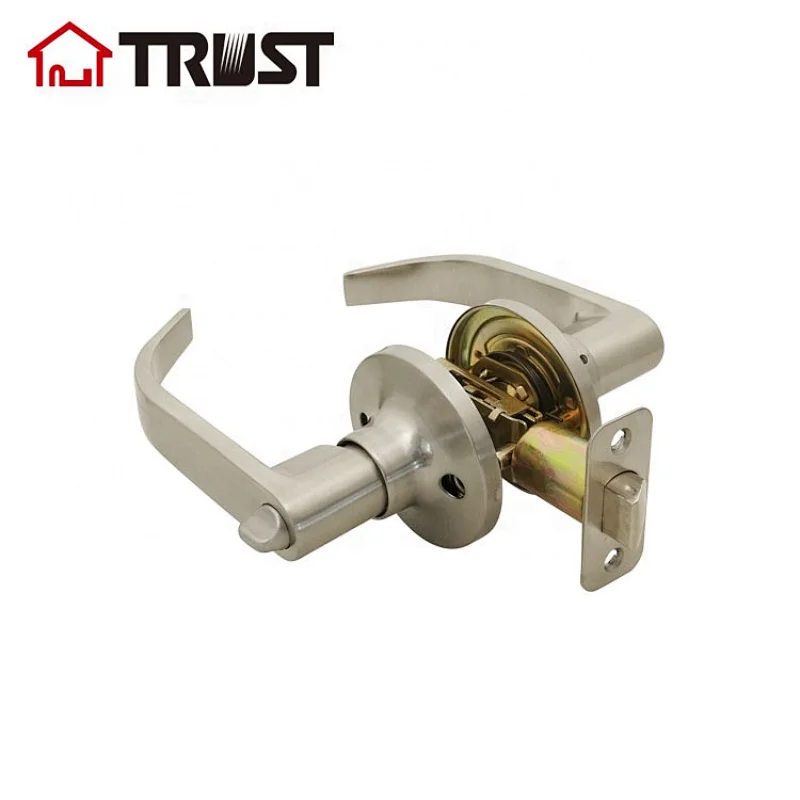 TRUST 6492-SN ANSI Grade 3 Privacy Function Satin Nickel Lever Handle For Interior Doors Door Lock