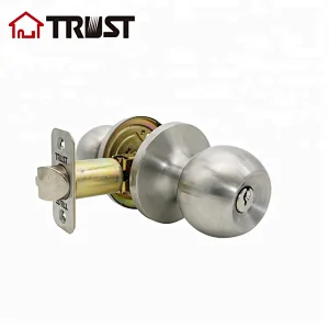 TRUST 6871-SS Tubular Knob Door Lock ANSI Grade 3 High Quality US32D Finish Round Door Lock