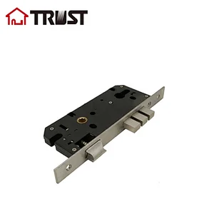TRUST 8545-3B-SS-ET Entrance Lock Body With 3 Square Bolt  High Security Mortise Lock