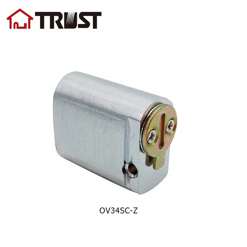 TRUST OV34-SC 34mm Brass Oval Cylinder High Security Lock Cylinder For Safe Cylinder Lock