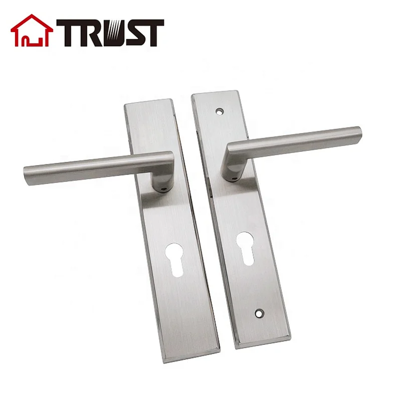TRUST TP20-TH032SS  Square Plate with handle  Stainless Steel Door Lock For Interior Room