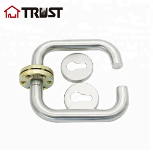 TRUST TH001-SS Door Handle Lever with Modern Contemporary Slim Round Design