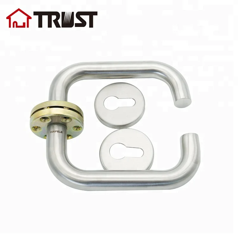 TRUST TH001-SS Door Handle Lever with Modern Contemporary Slim Round Design