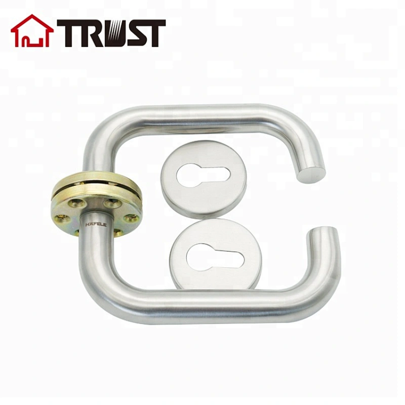 TRUST TH001-SS Door Handle Lever with Modern Contemporary Slim Round Design