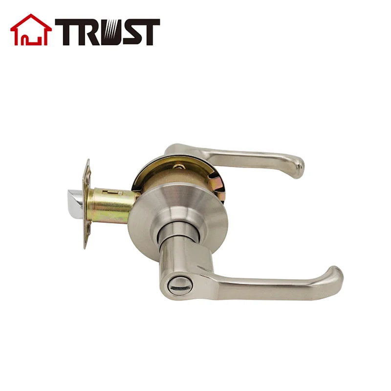 TRUST 3422-SN ANSI Grade 3 Bath Handle Privacy Lever handle Satin Nickel Finish Lockset