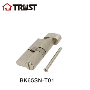 华信BK65-SN-T01 单开欧标锁芯 65mm卫浴锁芯室内卫生间纯铜锁芯 五金门锁配件