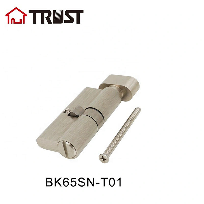 华信BK65-SN-T01 单开欧标锁芯 65mm卫浴锁芯室内卫生间纯铜锁芯 五金门锁配件