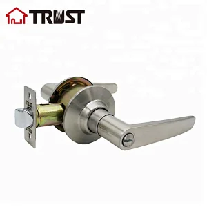 TRUST 3412-SN  Privacy Interior Doors And Bath Handle Knobs  Satin Nickel Finish Lockset