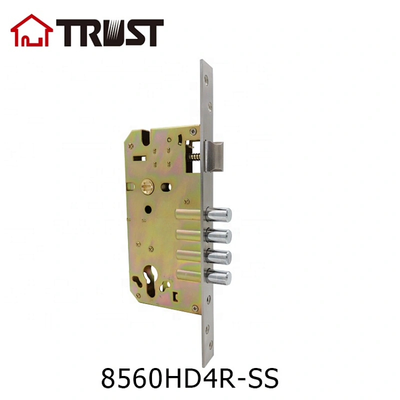 华信8560HD-4R-EU-SS 304不锈钢插芯锁门锁防盗门标准木门通用锁体