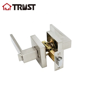TRUST 6912-SN  Grade 3 Zinc Alloy Lever Tubular Latch Privacy Bathroom Door Handle Lock
