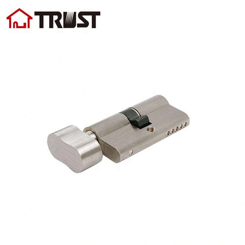 TRUST A60-SN-B01 European door lock cylinder With Big Turn In Satin Nickel
