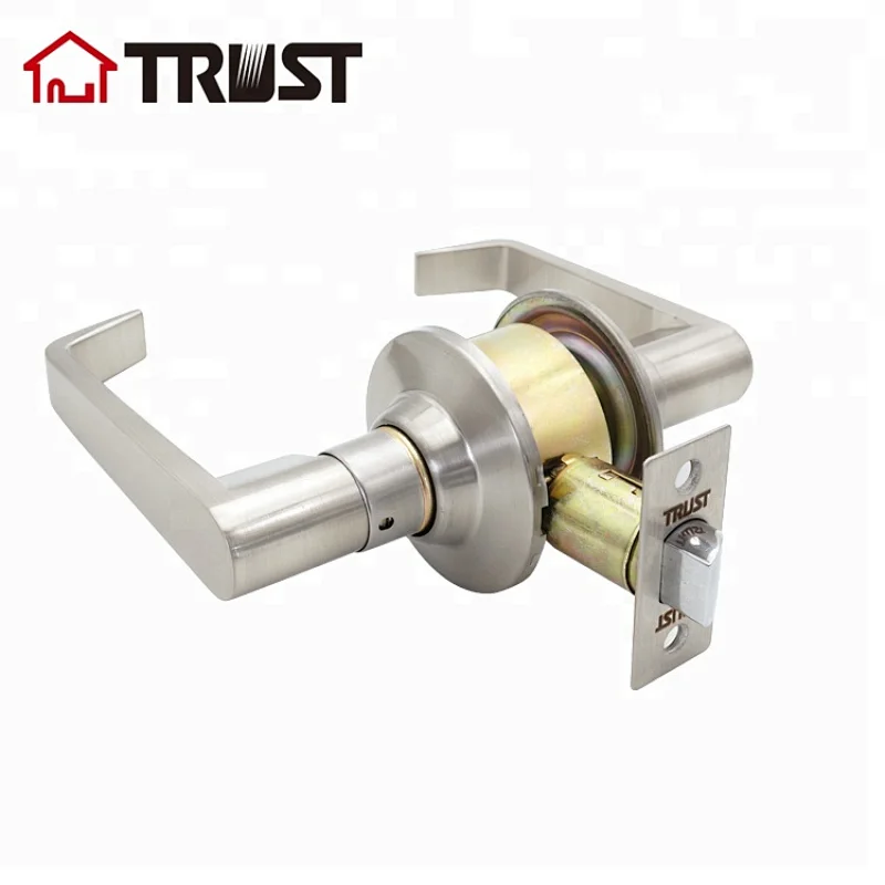 TRUST 3433-SN  Interior Doors Passage Function American Style Ansi Grade 3 Cylindrical Lever  Door Lock