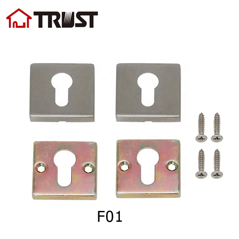 TRUST F01-SS  Square Shape Door Handle SUS304 h key escutcheon plate