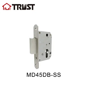 TRUST MD45-DB SS  European style entrance lock case Security storage room small mortise deadbolt lock