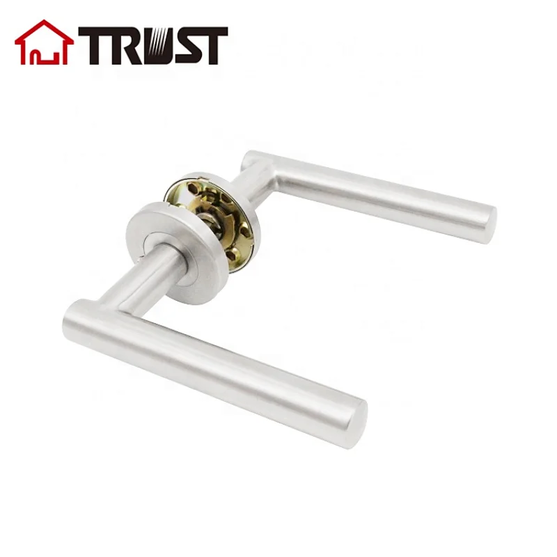 TRUST TH009-SS Euro Standard Hollow Stainless steel lever door handle for wooden metal steel door
