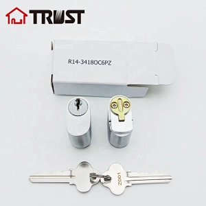 TRUST OV34-SC 34mm Brass Oval Cylinder High Security Lock Cylinder For Safe Cylinder Lock