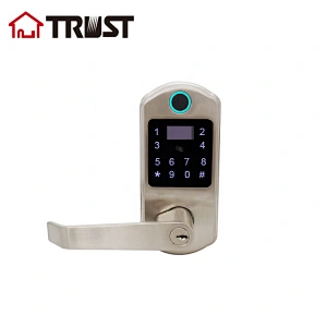 TRUST 9202-SN Smart Door Lock, Keyless Entry Door Lock, Keypad Door Lock, Fingerprint Door Lock, Keypad Entry Door Lock, Satin Nickle
