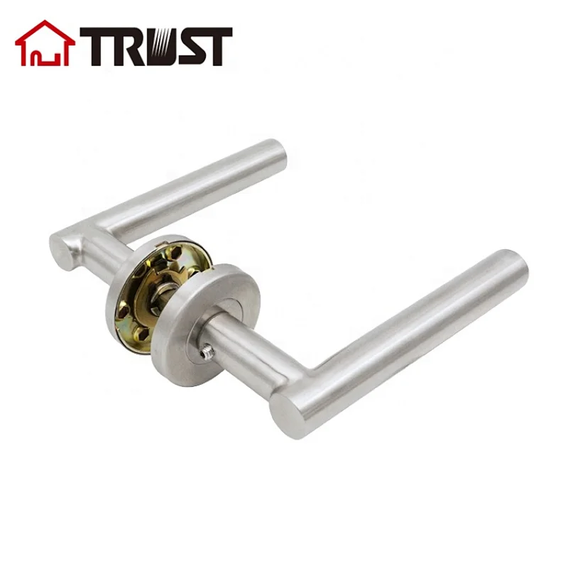 TRUST TH009-SS Euro Standard Hollow Stainless steel lever door handle for wooden metal steel door