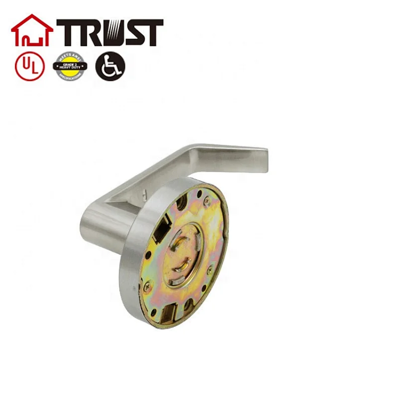 TRUST 4570-SN Grade 2 Commercial Duty Cylindrical Lever Lockeset, ADA, UL Rated, Satin Nickle US26D