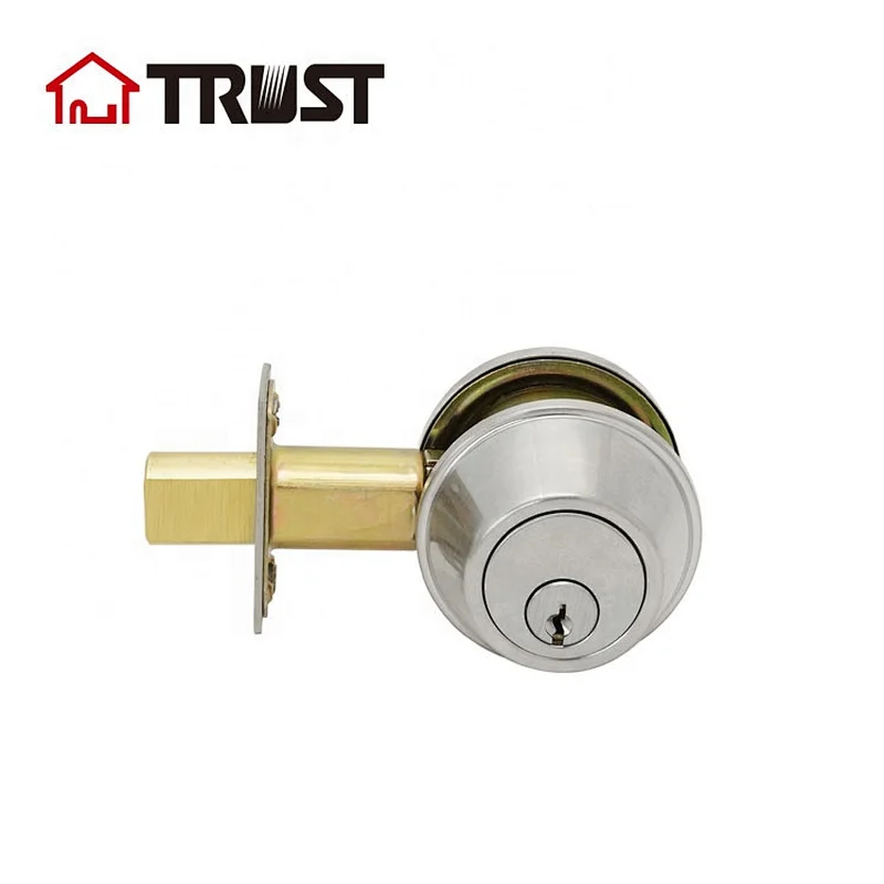 TRUST 4301-SC Commercial Heavy Duty Deadbolt Single Open ANSI Grade 2 Commercial Door Lock