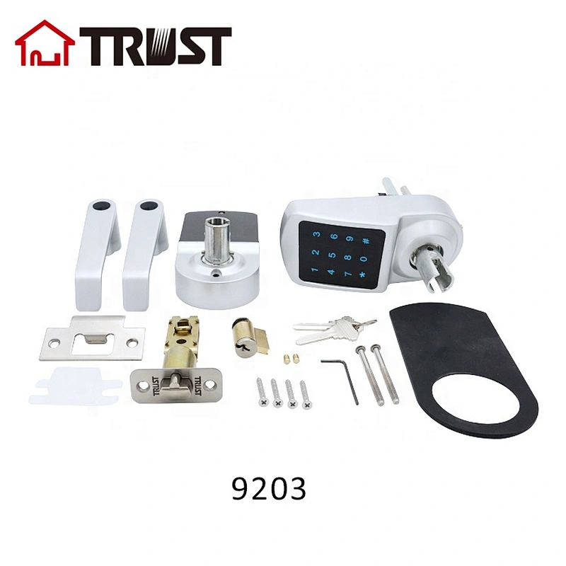 TRUST 9203-SN Smart Door Lock, Keyless Entry Door Lock, Keypad Door Lock, Fingerprint Door Lock, Keypad Entry Door Lock, Satin Nickle