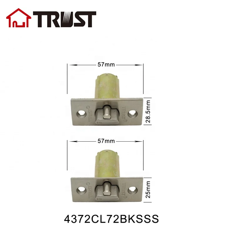 TRUST 4371CL72ETSSS Cylindrical Knob Lock Door Latch SS304 Latch Entry Door Bolt