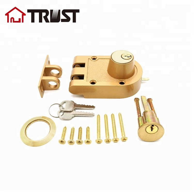 TRUST J2662 YP China Zinc Alloy Shell Brass cylinder Jimmy Proof Deadbolt