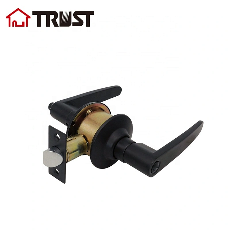 TRUST 3412-MB Cylindrical Privacy Bathroom Toilet Handle Knobs Lockset