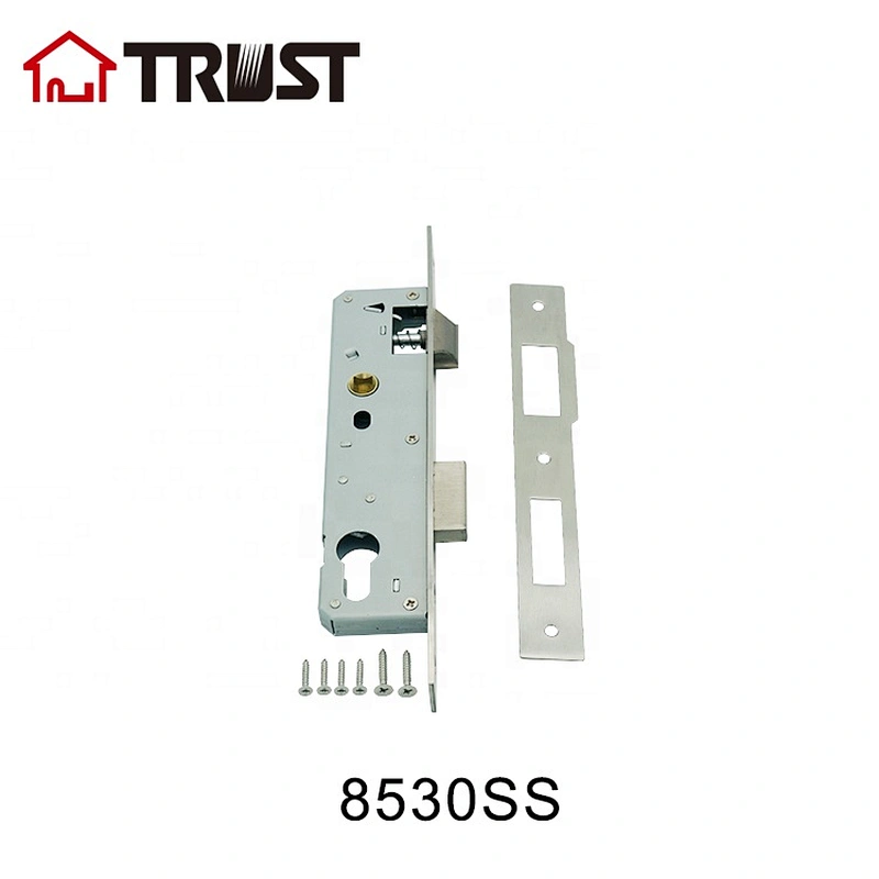 华信8530Z-VSS铝门窗配件大门锁移门锁体铝合金窄边塑钢门锁体单点锁体