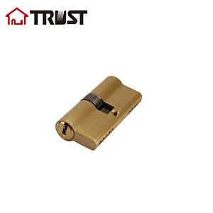 华信B70SB 欧标双开房门锁芯 可定制普通匙电脑匙葫芦纯铜锁芯