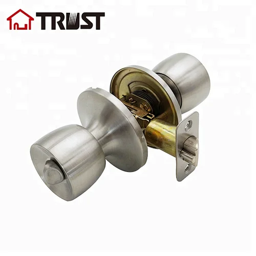 TRUST 6111SS: ANSI Grade 3 Tubular 304 Stainless Steel Knob lock
