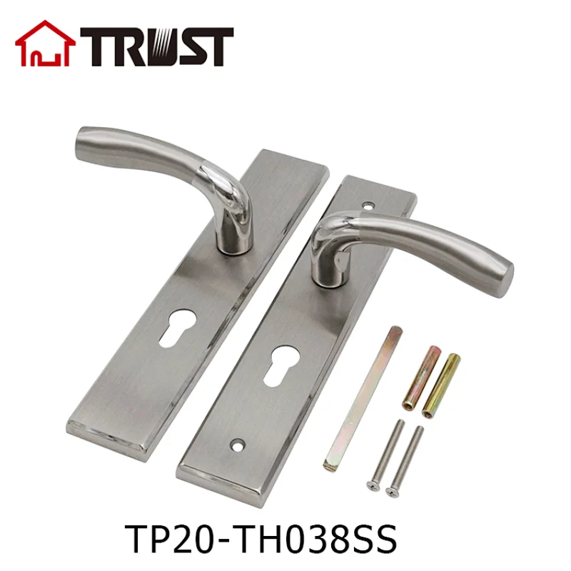 TRUST TP20-TH042-SS  High Quality SUS304 Door Lock With Plate For Home