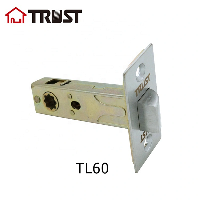 TRUST TL60-PS Stainless Steel Tubular Cam Passage Door Latch With 60mm Bckset