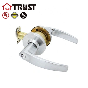 TRUST 4411-SC Heavy Duty Grade 2 Commercial Cylindrical Entrance Lever in Satin Chrome