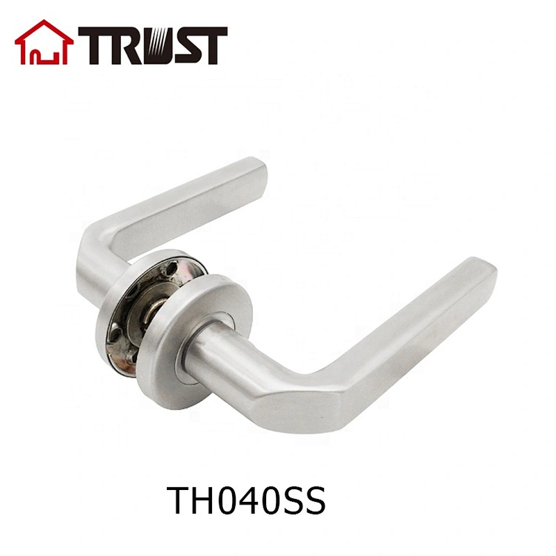 华信TH040-SS 欧标不锈钢执手锁 简约分体锁房门浴室卫生间门锁